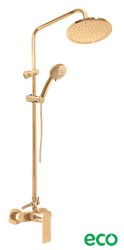 RAV Slezák - NIL - Sprchový systém s vodovodní baterií, Zlatá - kartáčovaná NL182.5/7-61ZK (NL182.5/7-61ZK)