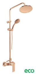 RAV Slezák - NIL - Sprchový systém s vodovodní baterií, Zlatá Růžová - lesklá NL182.5/7-61ZRL (NL182.5/7-61ZRL)