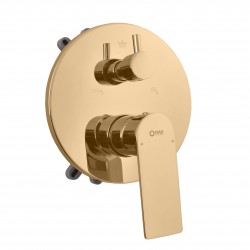 RAV Slezák - NIL - Vanová/Sprchová baterie podomítková 2-cestná s tělesem a s boxem, Zlatá - lesklá NL185BOXZ (NL185BOXZ)