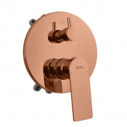 RAV Slezák - NIL - Vanová/Sprchová baterie podomítková 2-cestná s tělesem a s boxem, Zlatá růžová - kartáčovaná NL185BOXZRK (NL185BOXZRK)