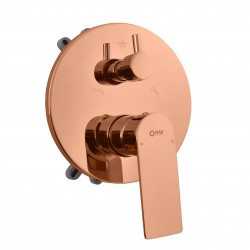 RAV Slezák - NIL - Vanová/Sprchová baterie podomítková 2-cestná s tělesem a s boxem, Zlatá růžová - lesklá NL185BOXZRL (NL185BOXZRL)