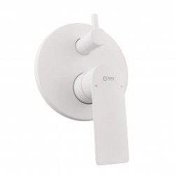 RAV Slezák - NIL - Vanová/Sprchová baterie podomítková 2-cestná s tělesem, Bílá matná NL185BMAT (NL185BMAT)