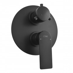 RAV Slezák - NIL - Vanová/Sprchová baterie podomítková 2-cestná s tělesem, Černá - matná NL186KCMAT (NL186KCMAT)