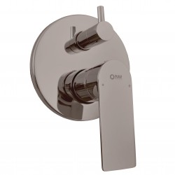 RAV Slezák - NIL - Vanová/Sprchová baterie podomítková 2-cestná s tělesem, Metal grey - lesklá NL185MGL (NL185MGL)