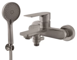 RAV Slezák - NIL - Vanový set s baterií, Metal Grey - kartáčovaná NL154.5/1MGK (NL154.5/1MGK)