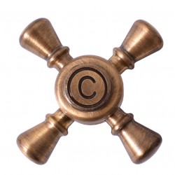 RAV Slezák - Ručka RETRO - studená voda, Stará mosaz (Bronz) KR3001SM (KR3001SM)