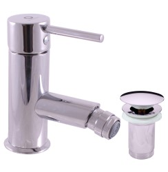 RAV Slezák - SEINA - Bidetová baterie s výpustí, Chrom, 3,8