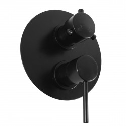 RAV Slezák - SEINA - Vanová/Sprchová baterie podomítková 2-cestná s tělesem, Černá - matná SE986KCMAT (SE986KCMAT)