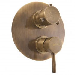 RAV Slezák - SEINA - Vanová/Sprchová baterie podomítková 2-cestná s tělesem, Stará mosaz (Bronz) SE986KSM (SE986KSM)