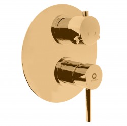 RAV Slezák - SEINA - Vanová/Sprchová baterie podomítková 2-cestná s tělesem, Zlatá - kartáčovaná SE986KZK (SE986KZK)