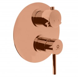 RAV Slezák - SEINA - Vanová/Sprchová baterie podomítková 2-cestná s tělesem, Zlatá růžová - kartáčovaná SE986KZRK (SE986KZRK)