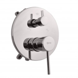 RAV Slezák - SEINA - Vanová/Sprchová baterie podomítková 3-cestná s tělesem a s boxem, Chrom SE987BOX (SE987BOX)