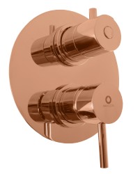 RAV Slezák - SEINA - Vanová/Sprchová baterie podomítková 3-cestná s tělesem, Zlatá růžová - kartáčovaná SE987.3ZRK (SE987.3ZRK)