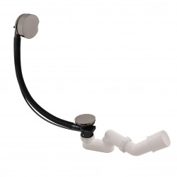 RAV Slezák - Sifon vanový automat komplet, 600mm, Metal Grey - kartáčovaná MD0588MGK (MD0588MGK)