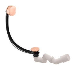 RAV Slezák - Sifon vanový automat komplet, 600mm, Zlatá Růžová - lesklá MD0588ZRL (MD0588ZRL)