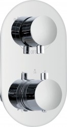 RAV Slezák - TERMOSTATICKÁ - Vanová/Sprchová baterie podomítková 2-cestná s tělesem, Chrom TRM86 (TRM86)