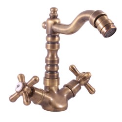 RAV Slezák - Vodovodní baterie bidetová MORAVA STARÁ MOSAZ, Barva: Stará mosaz (Bronz), Rozměr: 3/8'' (MK120.0/9SM)