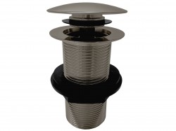 RAV Slezák - Výpusť umyvadlová 5/4'' bez přepadu - neuzavíratelná zátka, Metal Grey - kartáčovaná MD0799MGK (MD0799MGK)