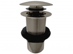 RAV Slezák - Výpusť umyvadlová 5/4'' bez přepadu - neuzavíratelná zátka, Metal Grey - lesklá MD0799MGL (MD0799MGL)