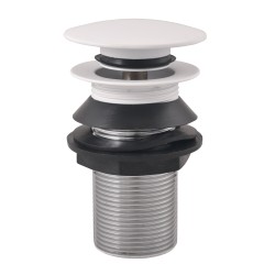 RAV Slezák - Výpusť umyvadlová 5/4'' CLICK-CLACK bez přepadu , Bílá - matná MD0798BMAT (MD0798BMAT)