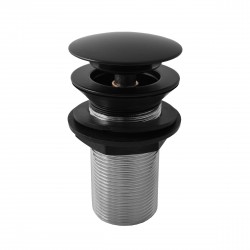 RAV Slezák - Výpusť umyvadlová 5/4'' CLICK-CLACK bez přepadu , Černá - matná MD0798CMAT (MD0798CMAT)