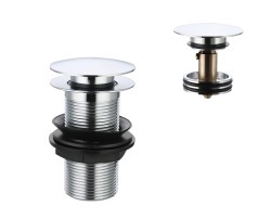 RAV Slezák - Výpusť umyvadlová 5/4'' CLICK-CLACK bez přepadu , Nikl - kartáčovaná MD0798IN (MD0798IN)