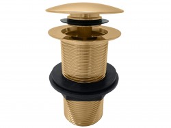RAV Slezák - Výpusť umyvadlová CLICK-CLACK 5/4'' bez přepadu, Zlatá - lesklá MD0798Z (MD0798Z)