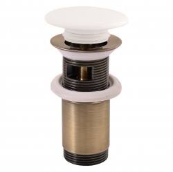 RAV Slezák - Výpusť umyvadlová CLICK-CLACK 5/4 s keramickou zátkou, Chrom MD0485SM (MD0485SM)