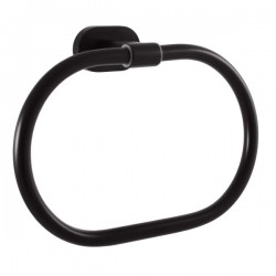 RAV Slezák - YUKON - Koupelnový doplněk Kruh na ručníky, Černá - matná YUA0104CMAT (YUA0104CMAT)