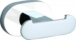 RAV Slezák - YUKON - Koupelnový doplněk Věšáček dvojitý, Bílá/Chrom YUA0102CB (YUA0102CB)