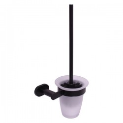 RAV Slezák - YUKON - Koupelnový doplněk WC štětka, držák misky černý, Černá - matná YUA0500CMAT (YUA0500CMAT)