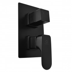 RAV Slezák - YUKON - Vanová/Sprchová baterie podomítková 2-cestná s tělesem, Černá - matná YU186KCMAT (YU186KCMAT)