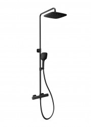 RAVAK - 10° Free Sprchový set TD F 091.20/150 s termostatem, 25 cm, černá (X070160)