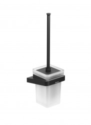 RAVAK - 10° WC štětka nástěnná s držákem, černá/sklo (X07P566)