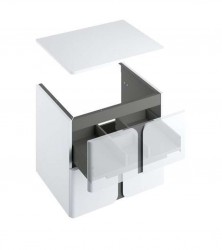 RAVAK - Balance Deska pod umyvadlo 80x47x2 cm, lesklá bílá (X000001371)