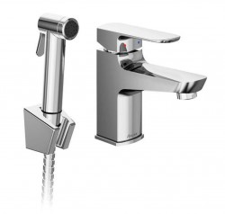 RAVAK - Baterie Umyvadlová baterie s bidetovou sprškou, chrom (X070165)