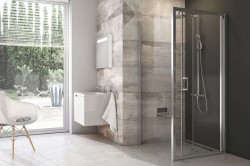 RAVAK - Blix Sprchová stěna BLPSZ-80, 78-80 cm, lesklý hliník/čiré sklo (X93H40C00Z1)