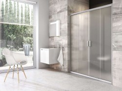 RAVAK - Blix Sprchové dveře čtyřdílné BLDP4-190, 187-191 cm, satin/sklo Grape (0YVL0U00ZG)