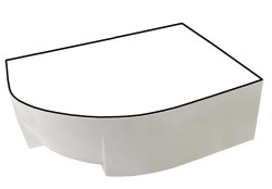 RAVAK - Čelní panel k vaně Rosa 95, 1600 mm, pravý, bílá (CZ58100A00)