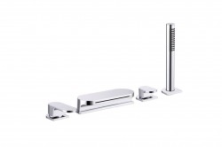 RAVAK - Chrome Baterie na okraj vany, 4-otvorová instalace, chrom (X070073)
