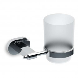 RAVAK - Chrome Držák s pohárkem, chrom/sklo (X07P188)