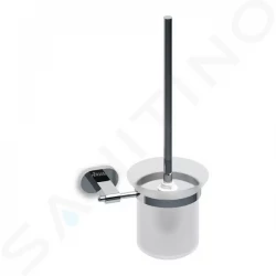 RAVAK - Chrome Držák s nádobkou a WC štětkou, chrom/sklo (X07P196)