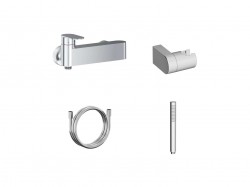 RAVAK - Chrome II Sprchová baterie s příslušenstvím, chrom (X07S121)