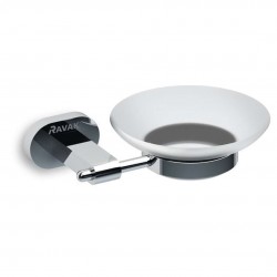 RAVAK - Chrome Mýdlenka s držákem, chrom/sklo (X07P187)