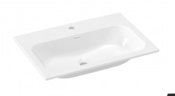 RAVAK - Chrome Slim Umyvadlo 71x49 cm, s přepadem, otvor pro baterii, bílá (XJX01170002)