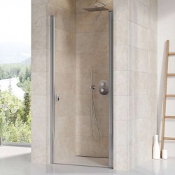 RAVAK - Chrome Sprchové dveře, 78-81 cm, satin/čiré sklo (0QV40U00Z1)