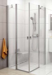 RAVAK - Chrome Sprchové dveře CRV2-110, 108-110 cm, lesklý hliník/čiré sklo (1QVD0C00Z1)