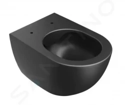 RAVAK - Chrome Závěsné WC, RimOff, matná černá (X01794)