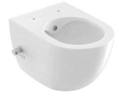 RAVAK - Chrome Závěsné WC s bidetovou sprškou, RimOff, bílá (X01912)