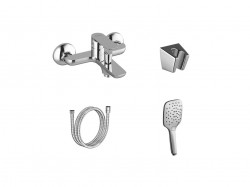 RAVAK - Classic Vanová baterie s příslušenstvím, chrom (X07S117)
